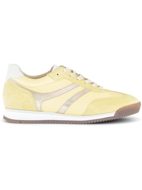 Baskets  en cuir et nubuck - Kiabi