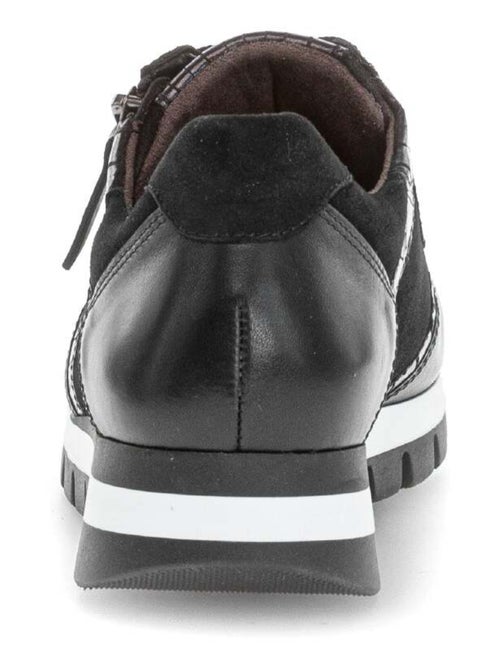 Baskets  en cuir et nubuck - Kiabi