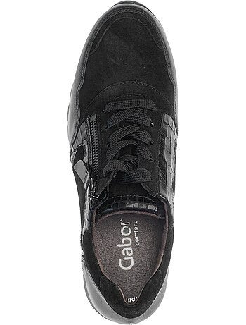 Baskets en cuir et nubuck