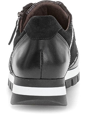 Baskets en cuir et nubuck
