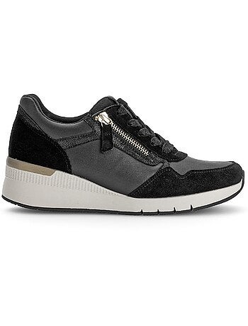 Baskets en cuir et nubuck