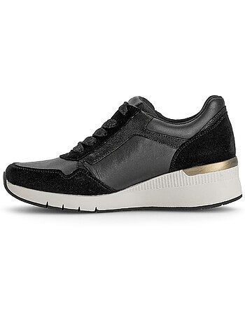 Baskets en cuir et nubuck