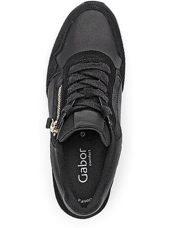 Baskets en cuir et nubuck