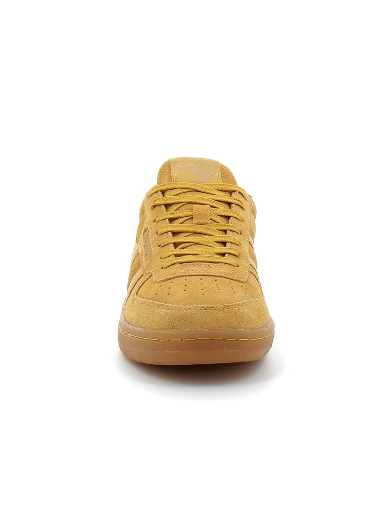 Baskets en Cuir et Suede Gola Beige - Kiabi