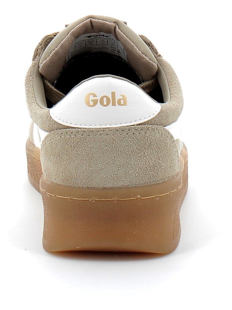 Baskets en Cuir et Suede Gola Beige - Kiabi