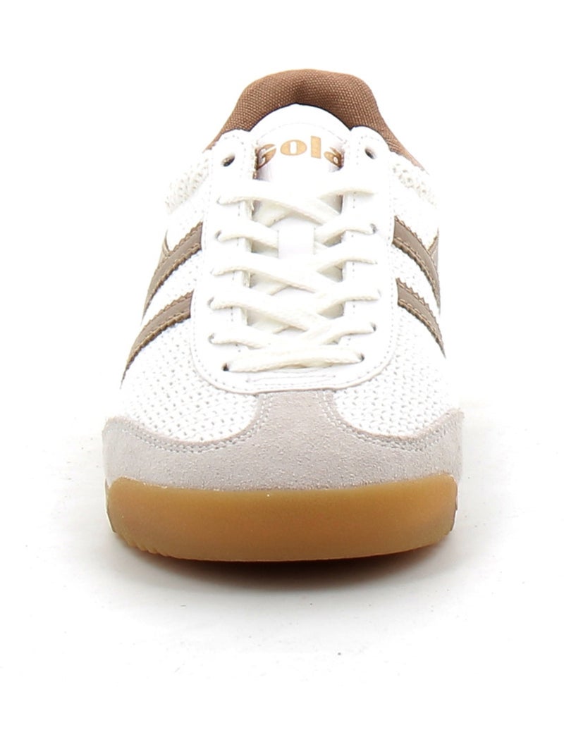 Baskets en Cuir et Suede Gola Blanc - Kiabi