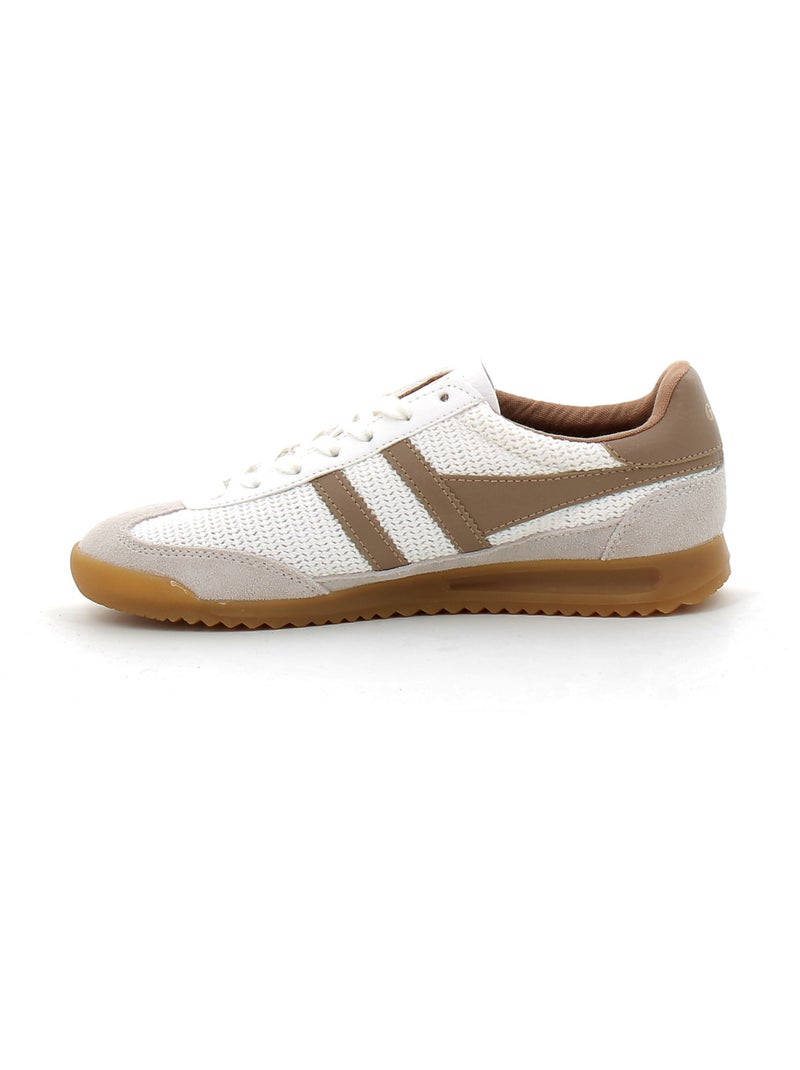 Baskets en Cuir et Suede Gola Blanc - Kiabi