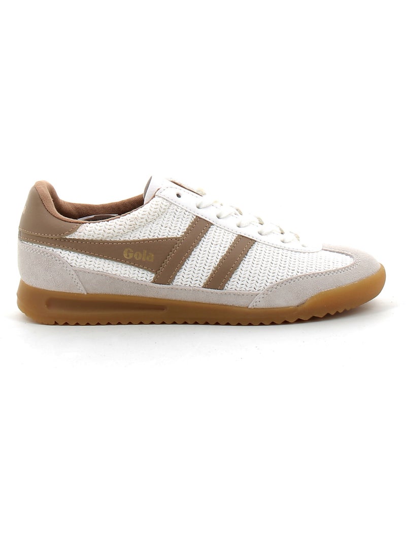 Baskets en Cuir et Suede Gola Blanc - Kiabi