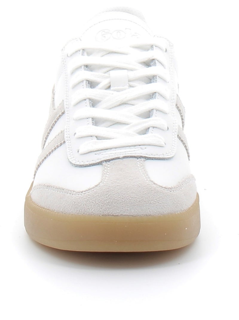 Baskets en Cuir et Suede Gola Blanc - Kiabi