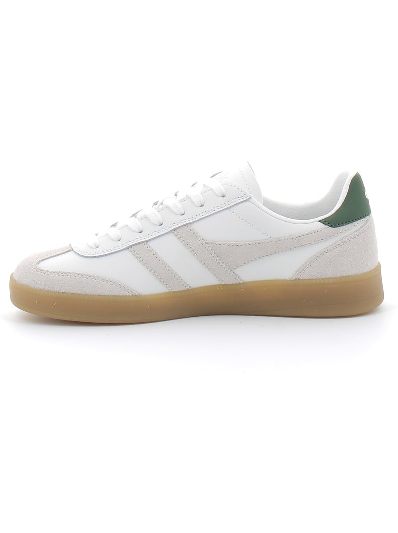 Baskets en Cuir et Suede Gola Blanc - Kiabi