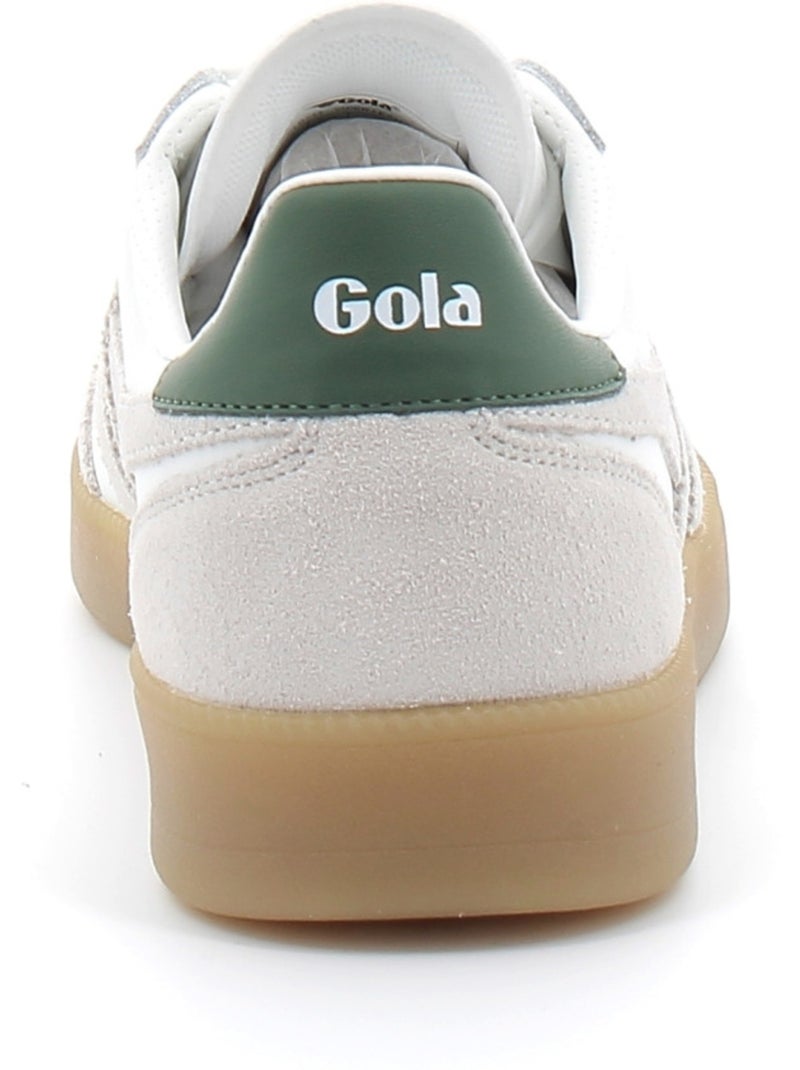 Baskets en Cuir et Suede Gola Blanc - Kiabi