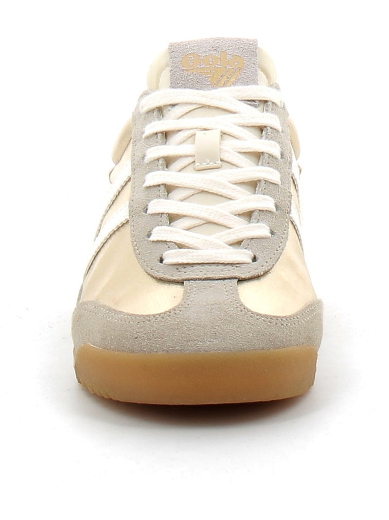 Baskets en Cuir et Suede Gola Doré/or - Kiabi
