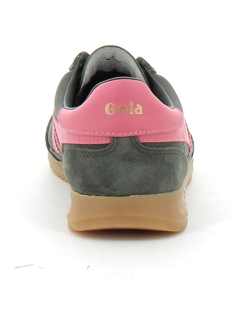 Baskets en Cuir et Suede Gola Kaki - Kiabi