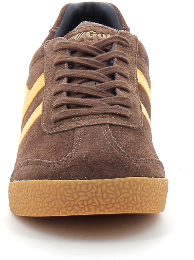 Baskets en Cuir et Suede Gola Marron - Kiabi