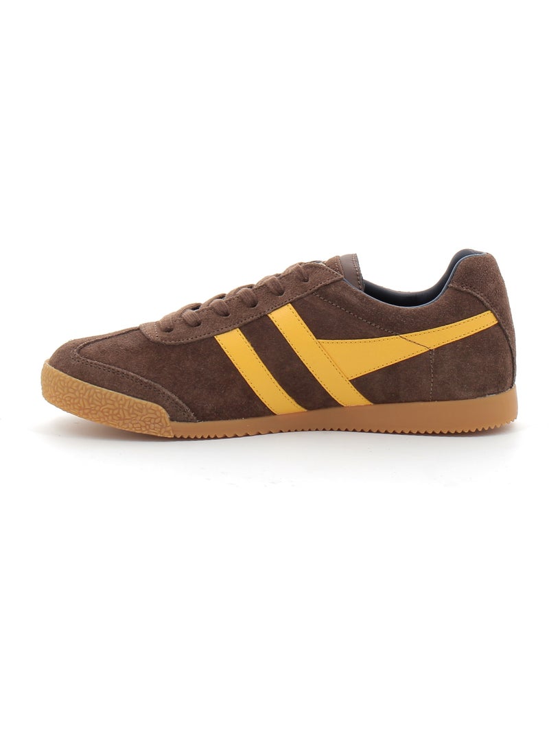 Baskets en Cuir et Suede Gola Marron - Kiabi