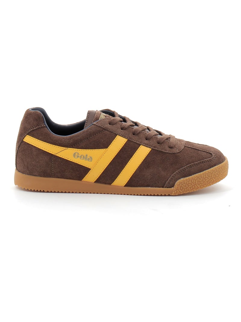 Baskets en Cuir et Suede Gola Marron - Kiabi