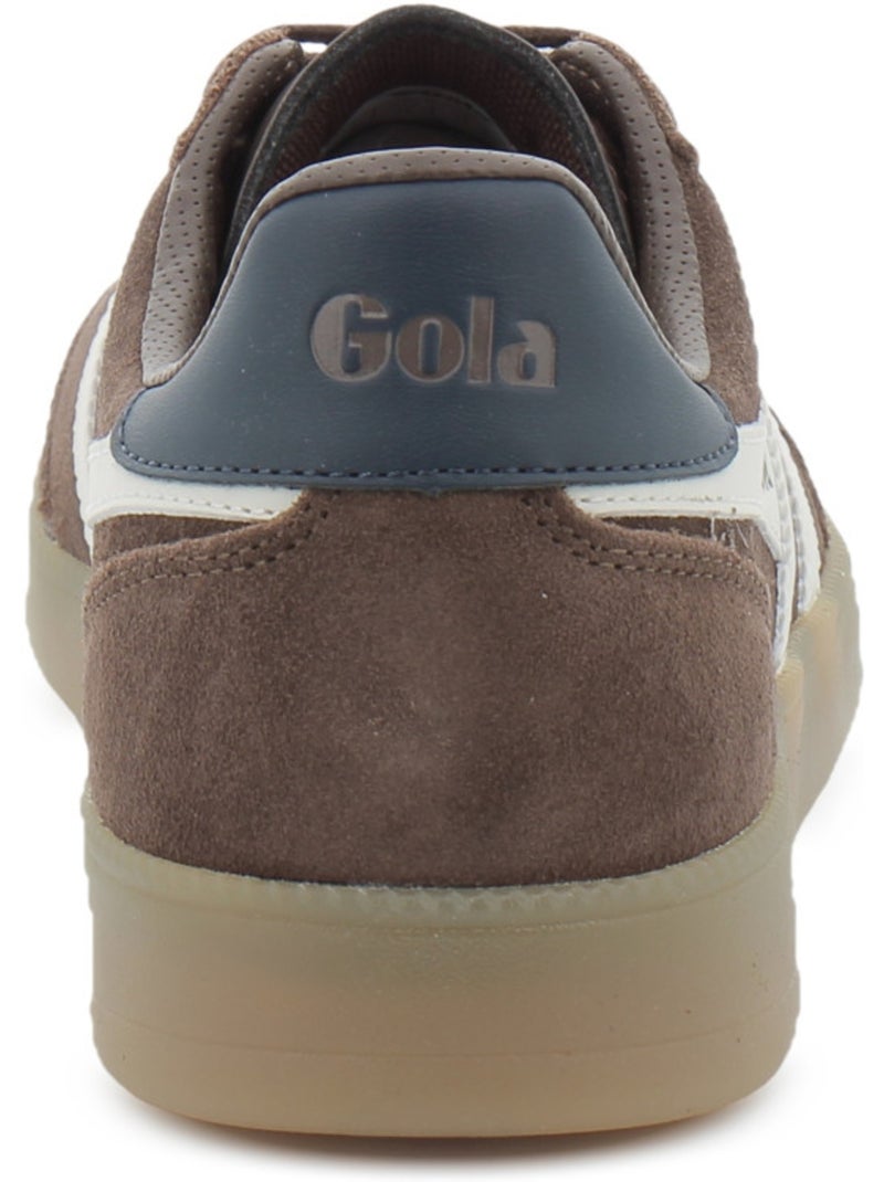Baskets en cuir et suede gola Marron - Kiabi