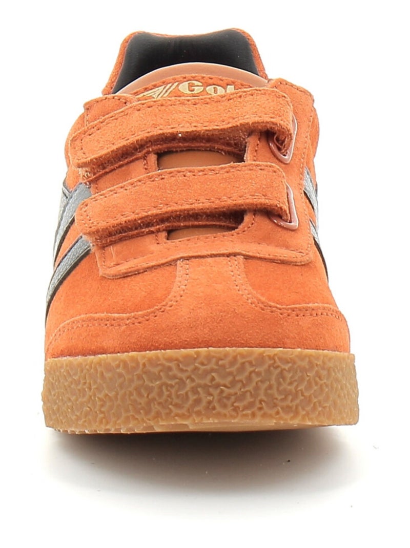 Baskets en Cuir et Suede Gola Orange - Kiabi