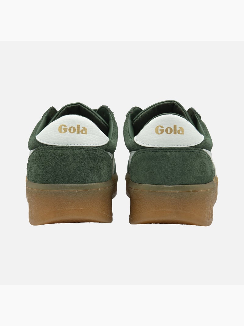 Baskets en Cuir et Suede Gola Vert - Kiabi