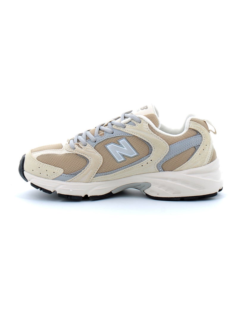 Baskets en Cuir et Suede new Balance Beige - Kiabi