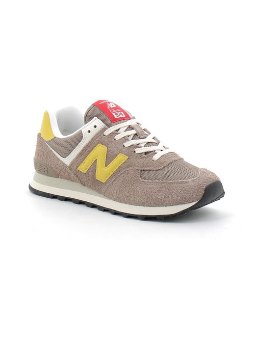 Baskets en Cuir et Suede new Balance - Kiabi