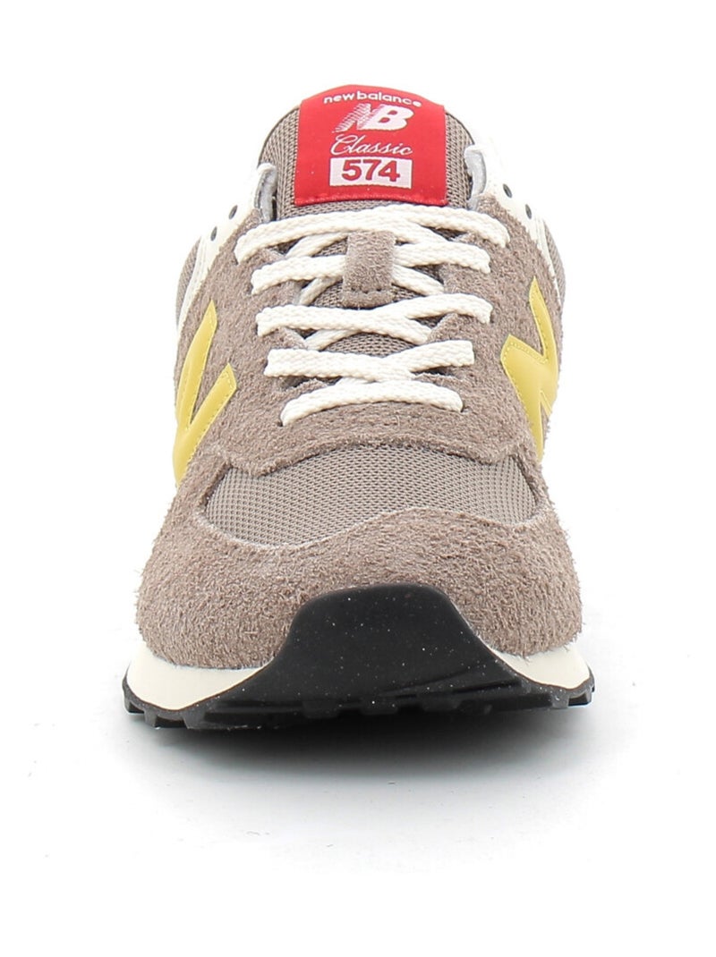 Baskets en Cuir et Suede new Balance Beige - Kiabi