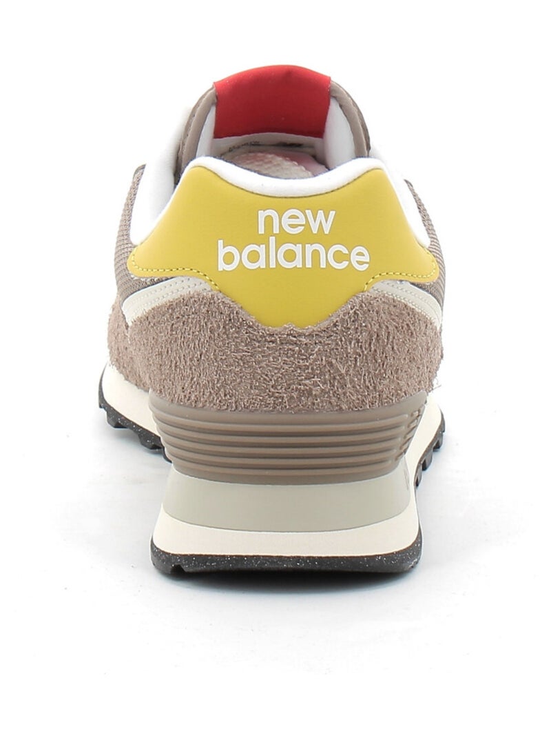 Baskets en Cuir et Suede new Balance Beige - Kiabi