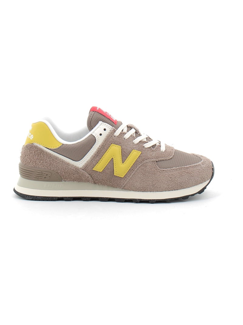 Baskets en Cuir et Suede new Balance Beige - Kiabi