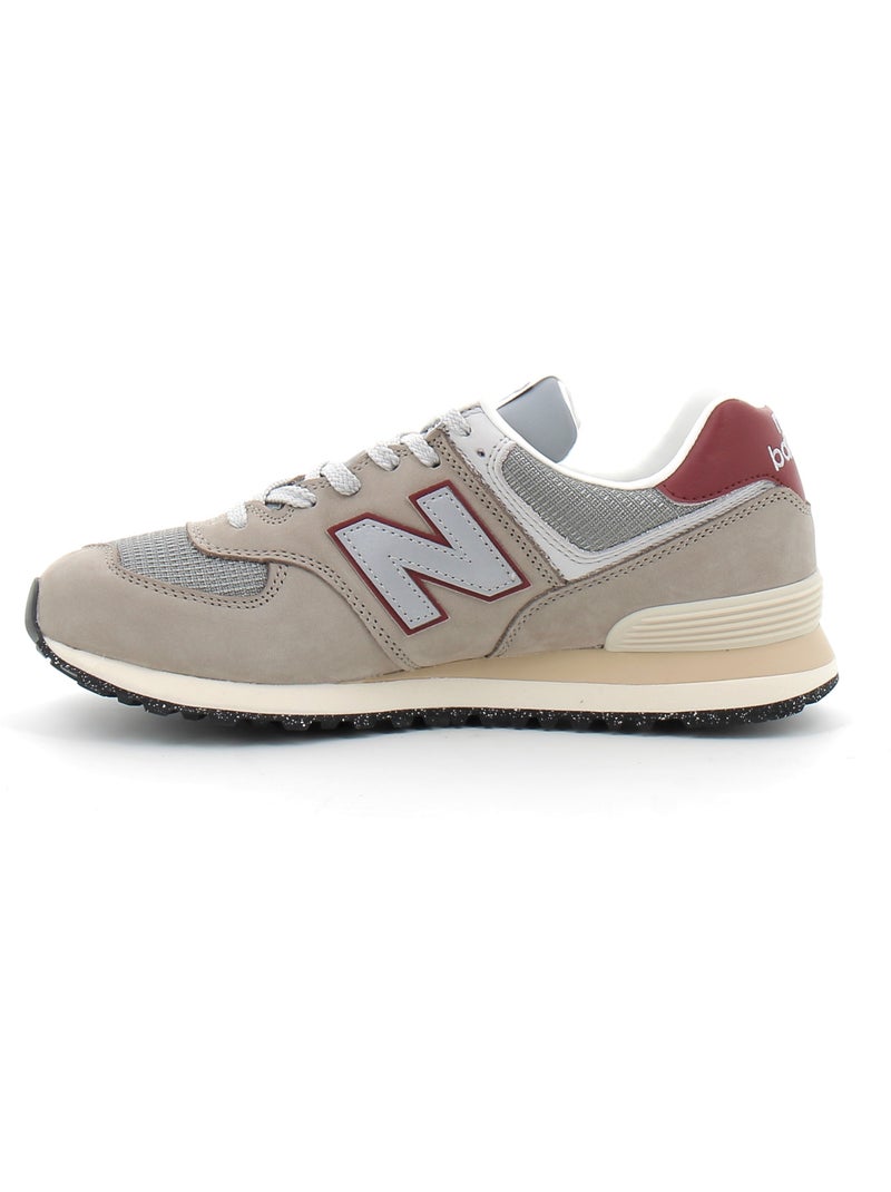 Baskets en Cuir et Suede new Balance Beige - Kiabi