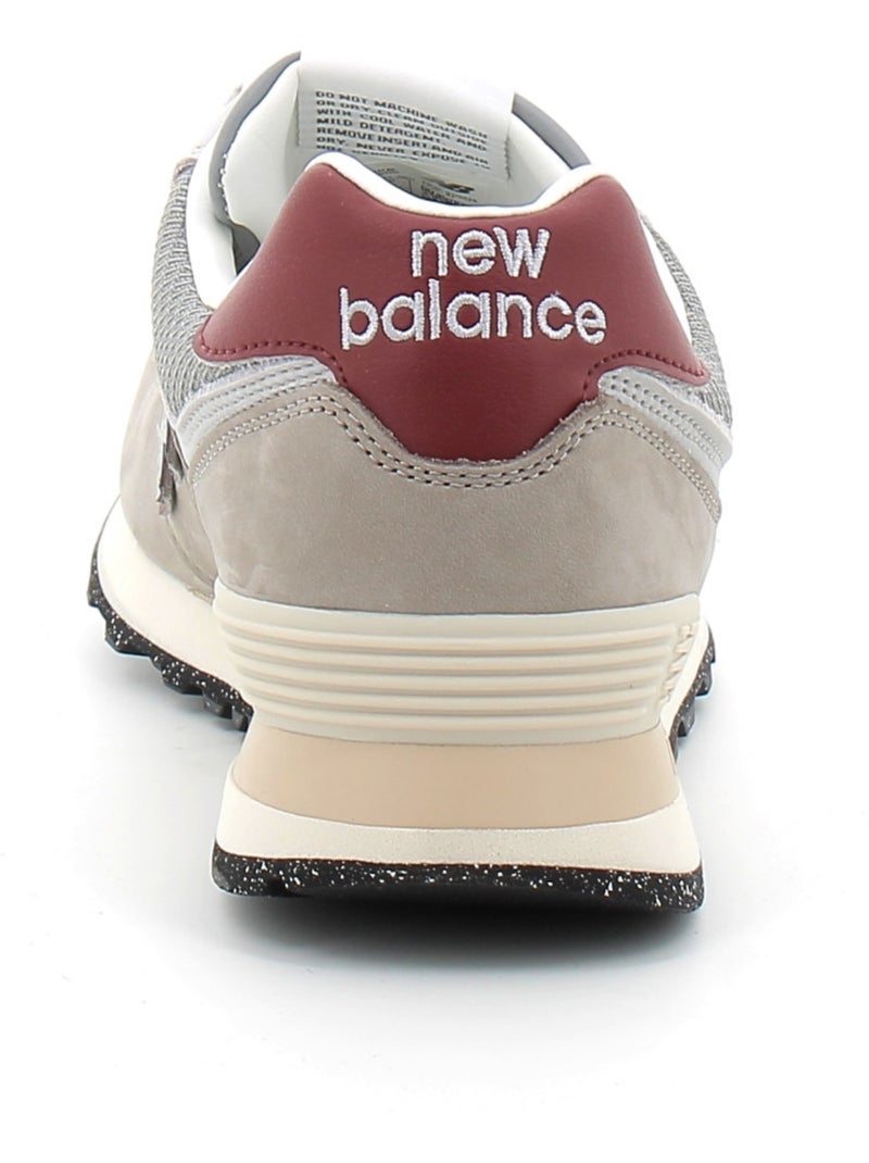 Baskets en Cuir et Suede new Balance Beige - Kiabi
