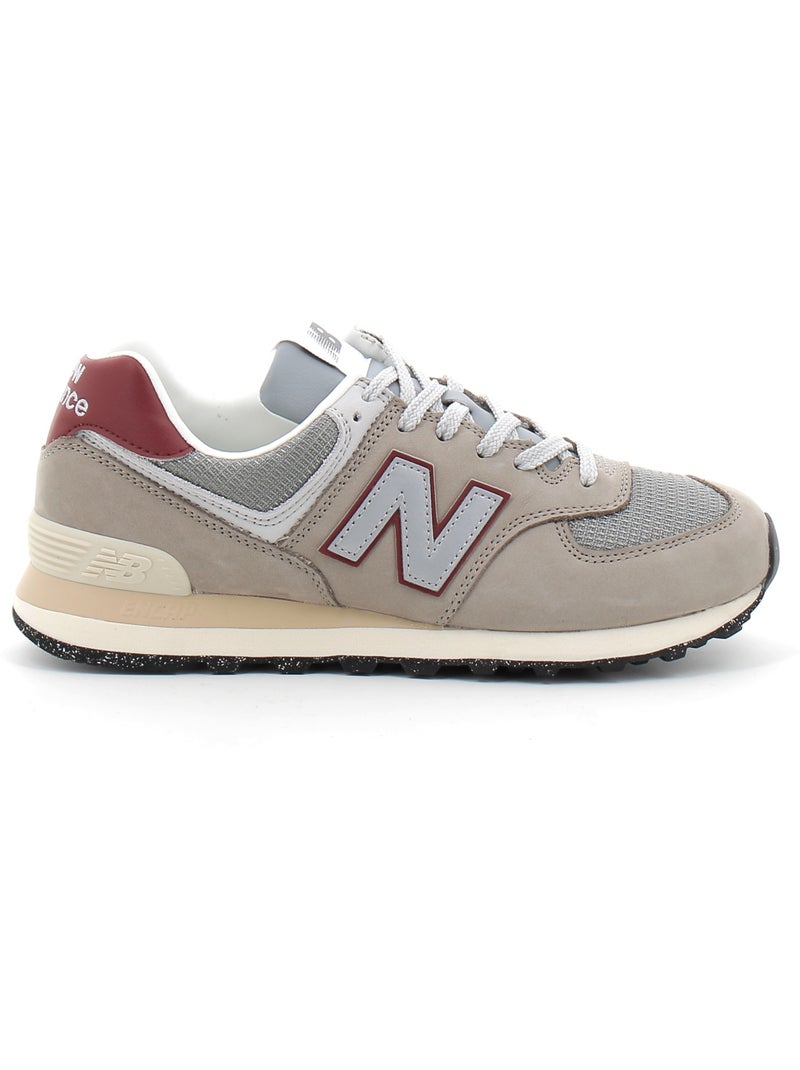 Baskets en Cuir et Suede new Balance Beige - Kiabi