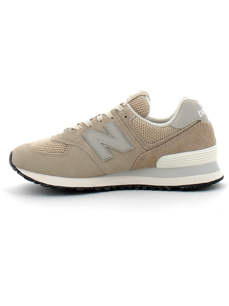 Baskets en Cuir et Suede new Balance Beige - Kiabi