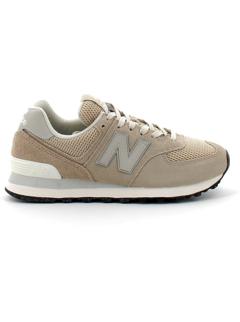 Baskets en Cuir et Suede new Balance Beige - Kiabi