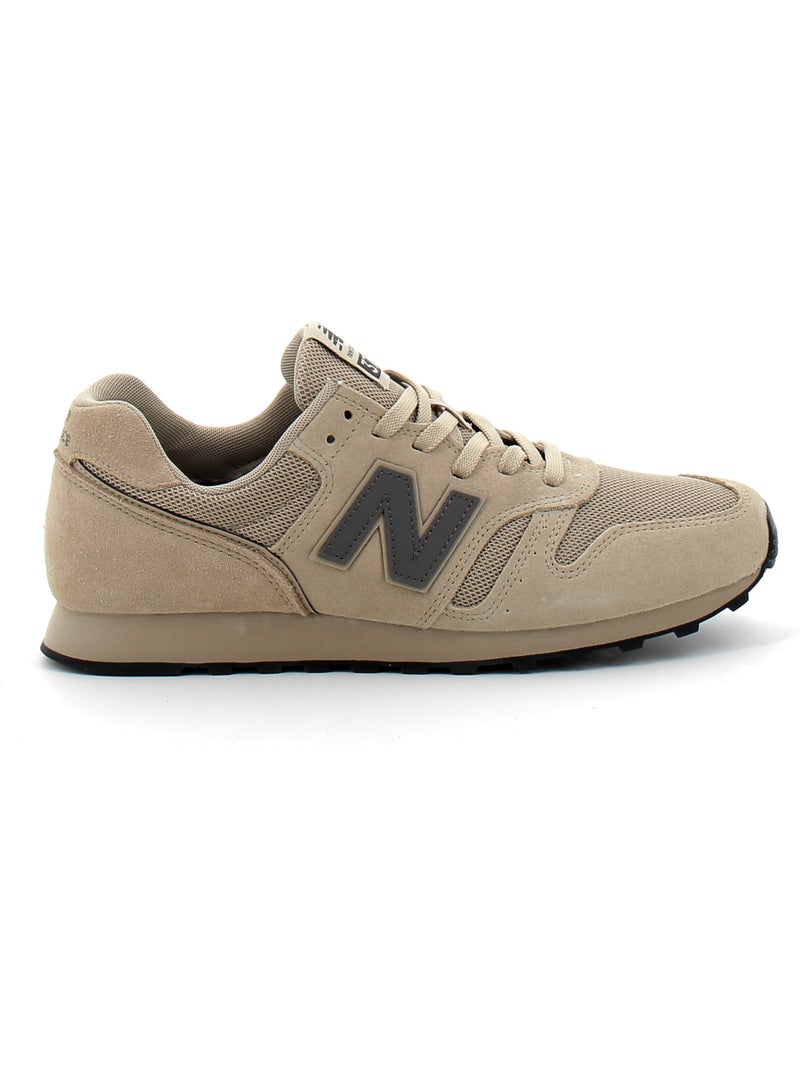 Baskets en Cuir et Suede new Balance Beige - Kiabi