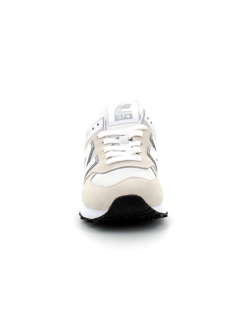Baskets en Cuir et Suede new Balance Blanc - Kiabi