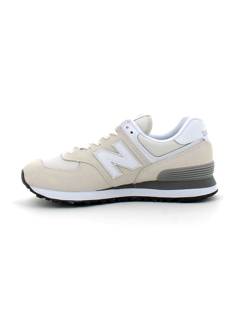Baskets en Cuir et Suede new Balance Blanc - Kiabi
