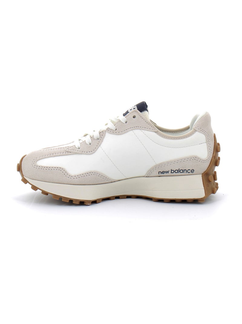 Baskets en Cuir et Suede new Balance Blanc - Kiabi