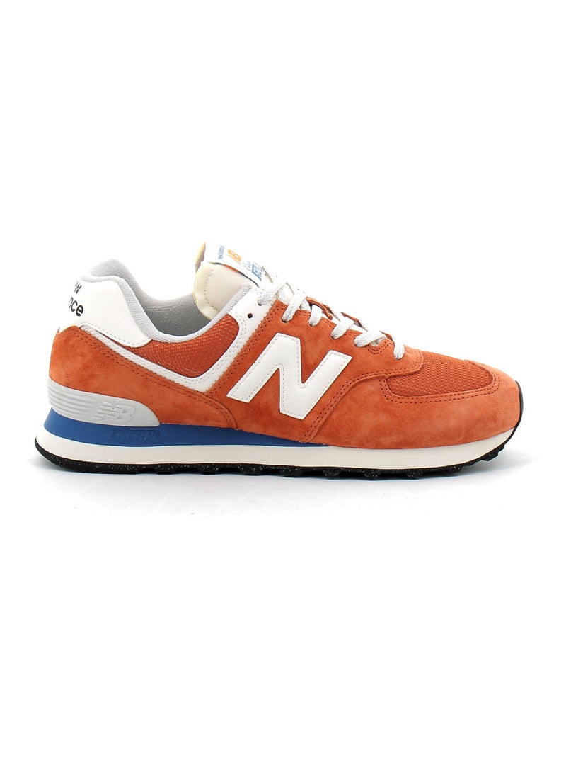 Baskets en Cuir et Suede new Balance Blanc - Kiabi