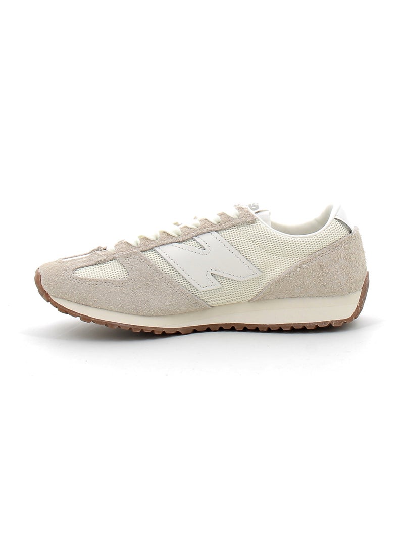 Baskets en Cuir et Suede new Balance Blanc - Kiabi