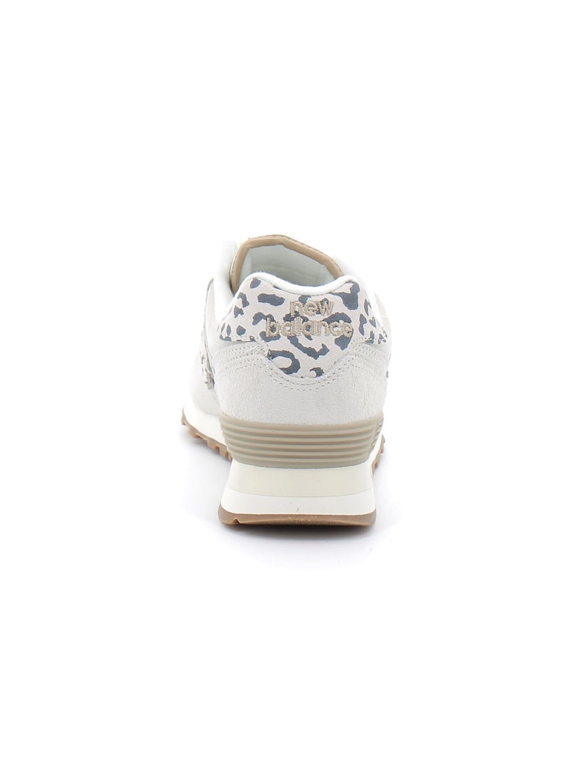 Baskets en Cuir et Suede new Balance Blanc - Kiabi