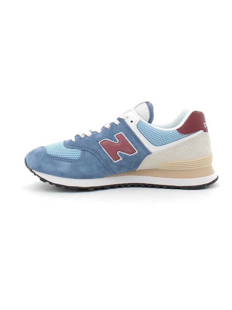 Baskets en Cuir et Suede new Balance Bleu - Kiabi