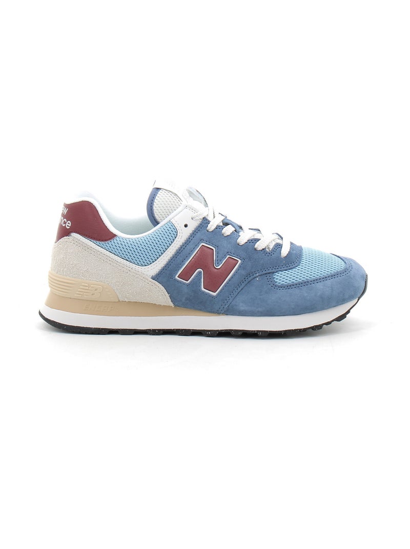 Baskets en Cuir et Suede new Balance Bleu - Kiabi