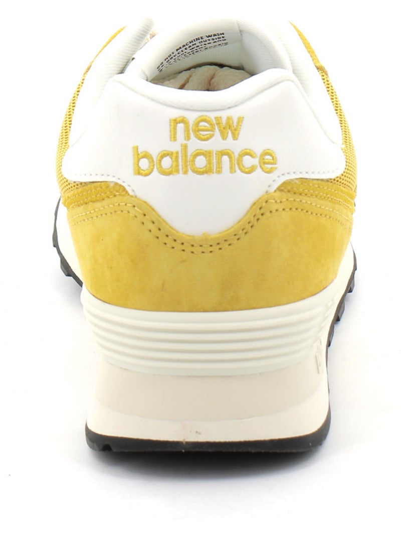 Baskets en Cuir et Suede new Balance Jaune - Kiabi