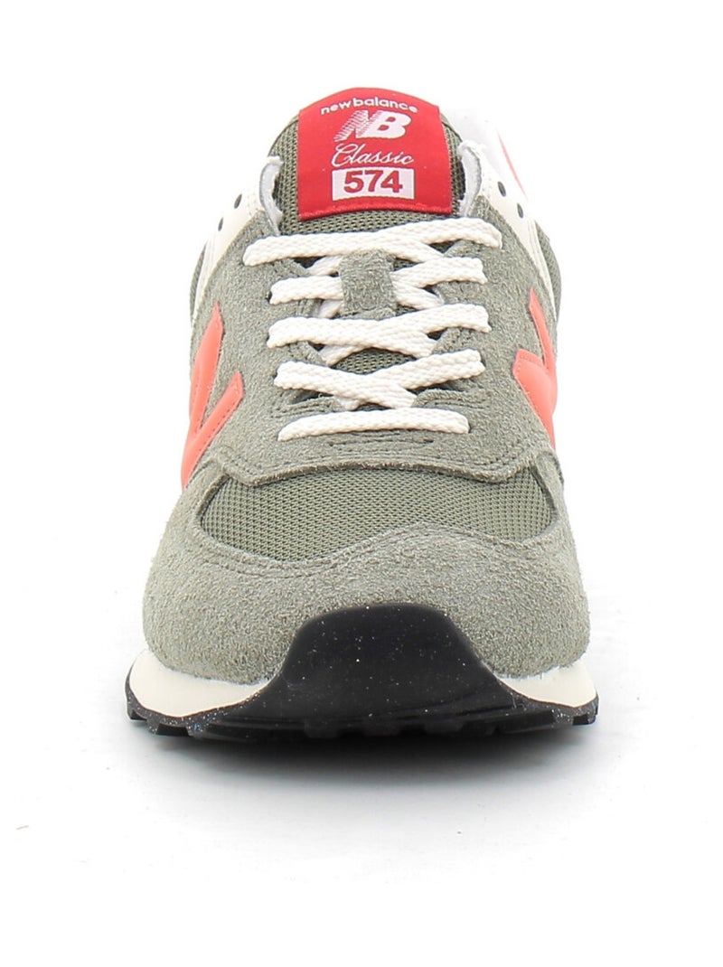 Baskets en Cuir et Suede new Balance Kaki - Kiabi
