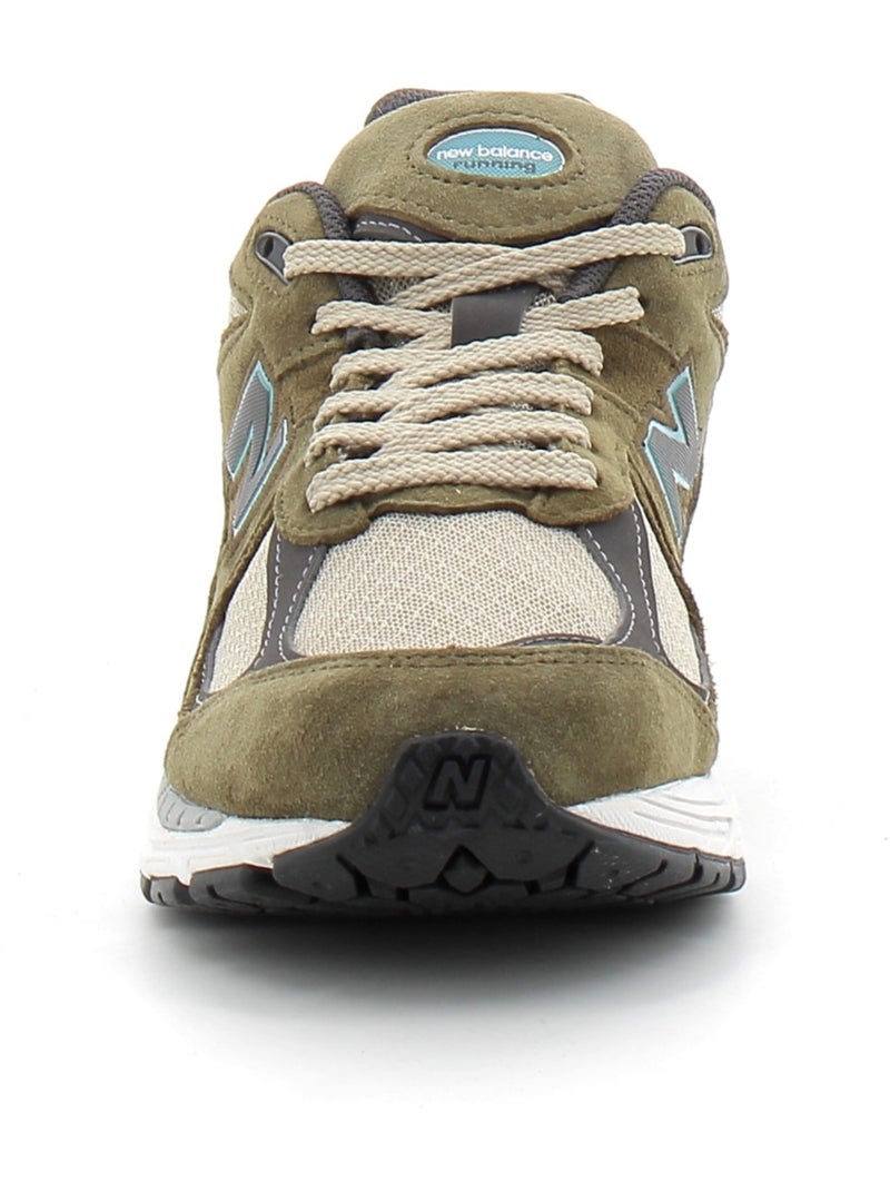 Baskets en Cuir et Suede new Balance Kaki - Kiabi