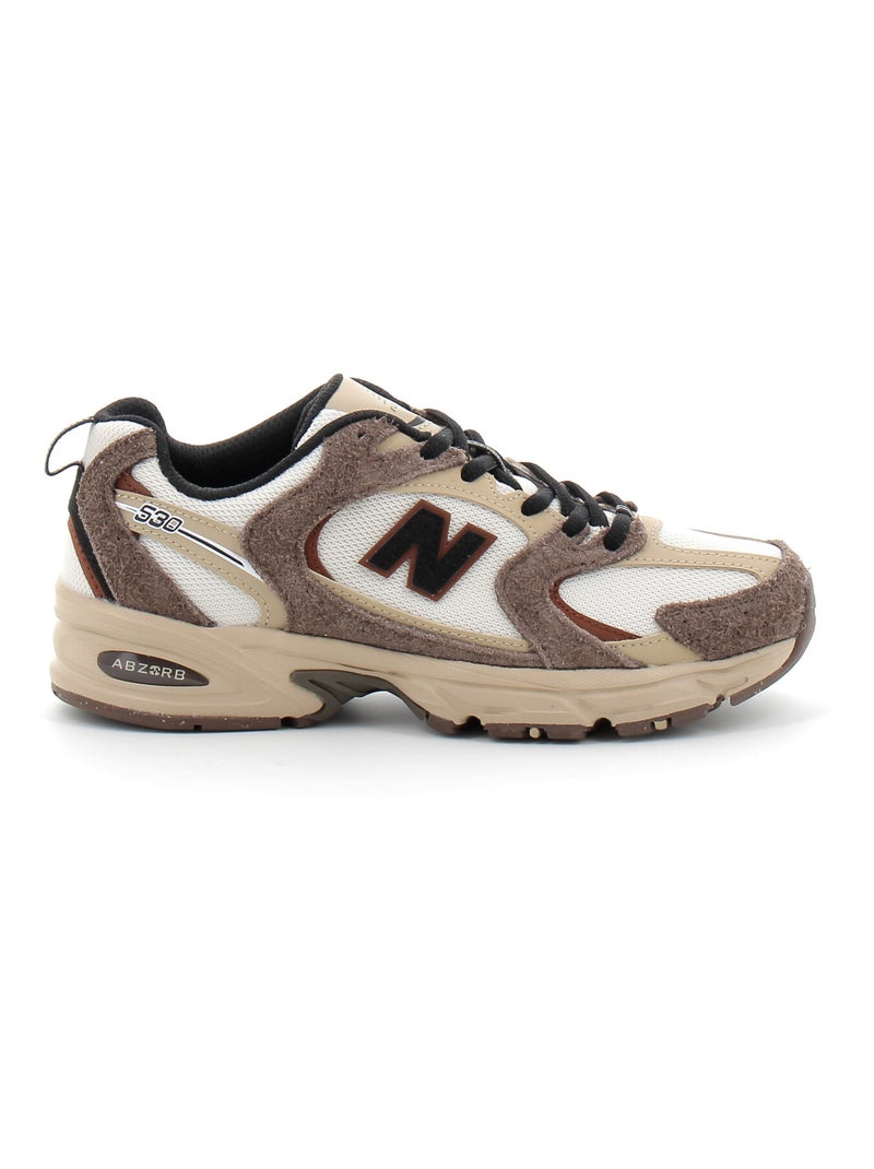 Baskets en Cuir et Suede new Balance Marron - Kiabi