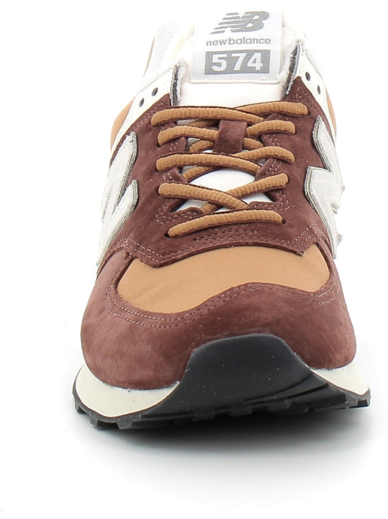 Baskets en Cuir et Suede new Balance Marron - Kiabi