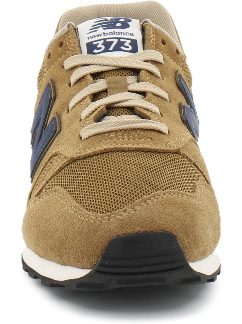 Baskets en cuir et suede new balance Marron - Kiabi