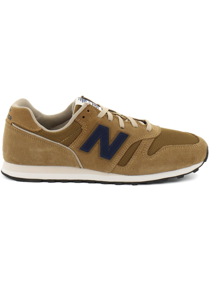 Baskets en cuir et suede new balance Marron - Kiabi