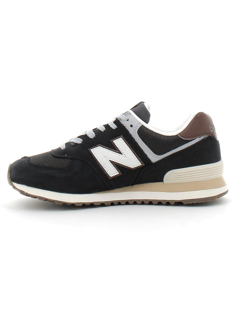 Baskets en Cuir et Suede new Balance Marron - Kiabi